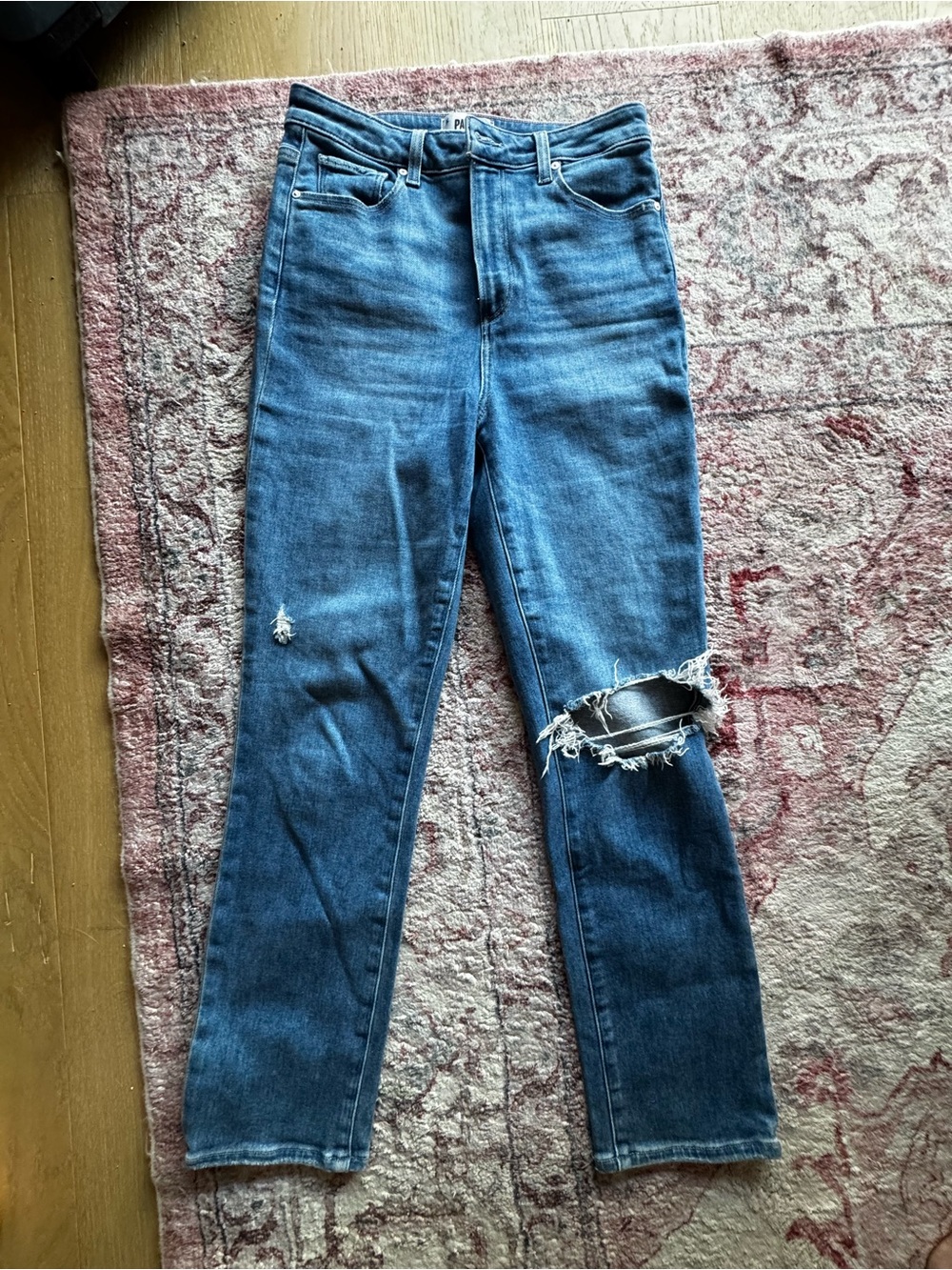 Paige Distressed High-Rise Cindy Women's Jeans